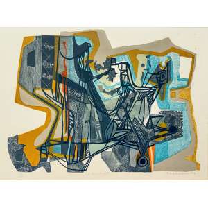 BURLE MARX, Roberto - A Boca do Mato<br><br>litografia em cores impressa s/ papel, ass., dat. 1993 inf. dir., tit. no centro inf. e n. 18/50 inf. esq.<br>60 x 79 cm