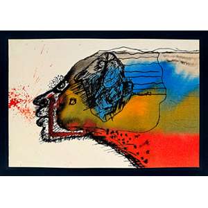 <strong>BÁRRIO - Perfil</strong><br><br>aquarela e nanquim s/ papel, ass., dat. 1972 na parte central e com desenho no verso. Procedência: Acervo Petite Galerie<br>18 x 27 cm