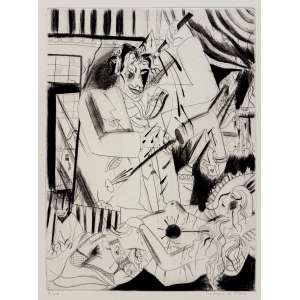 <strong>RODRIGO DE HARO - Composição Surrealista</strong><br><br>litografia impressa s/ papel, ass. inf. dir. e n. 7/50 inf. esq.<br>MI 33 x 24 cm / ME 53 x 39 cm