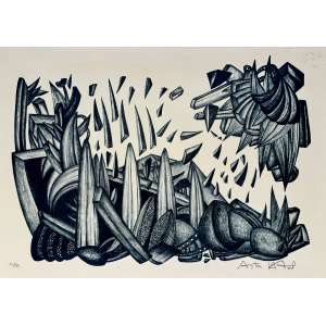 <strong>ANTÔNIO HENRIQUE AMARAL - Sem Título</strong><br><br>litografia impressa s/ papel, ass., dat. 1976 inf. dir. e n. 21/50 inf. esq.. Procedência: Acervo Petite Galerie<br>MI 30 x 44,5 cm / ME 35 x 49,6 cm