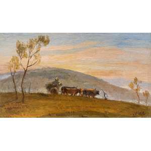 <strong>VOLPI, Alfredo - Sem Título</strong><br><br>óleo s/ tela, ass. inf. dir.. catalogado sob o n. IAVAM 2686 no Catalogue Raisonné do artista<br>20,5 x 36 cm