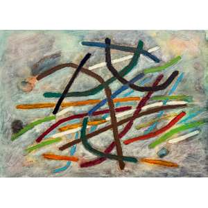 <strong>LOIO-PÉRSIO - Sem Título</strong><br><br>guache s/ papel, ass. inf. esq.<br>31,5 x 44 cm