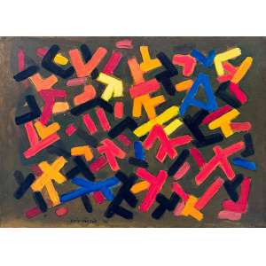<strong>LOIO-PÉRSIO - Sem Título</strong><br><br>guache s/ papel, ass. e dat. 1992 inf. esq.<br>32 x 44 cm