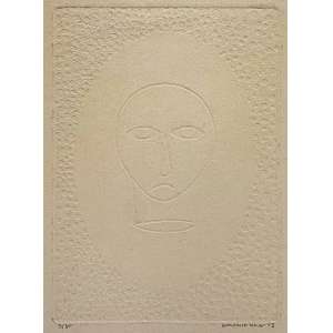 <strong>ANTÔNIO MAIA - Sem Título</strong><br><br>gravura em metal (relevo) impressa s/ papel, ass., dat. 1973 inf. dir. e n. 9/30 inf. esq. - catalogado na Galeria Bonino sob o n. BR 6295<br>MI 25 x 18 cm / ME 48 x 33 cm