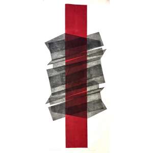 <strong>BONOMI, Maria - Balada do Terror – Estágio 3</strong><br><br>xilografia em cores impressa s/ papel, ass., dat. 1970 inf. dir. e tit. inf. esq.<br>207 x 96 cm