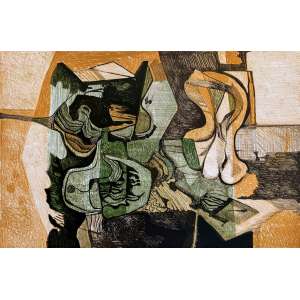 <strong>BURLE MARX, Roberto - Nicola</strong><br><br>litografia em cores impressa s/ papel, ass., dat. 1986 inf. dir., tit. centro inf. e n. 16/60 inf. esq. <br> MI 41,5 x 63 cm / ME 61 x 81 cm