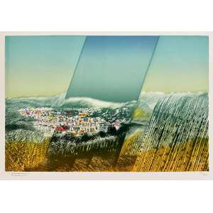 <strong>INÁCIO RODRIGUES - Sem Título</strong><br><br>serigrafia em cores impressa s/ papel, ass., dat. 1986 inf. esq., n. 254/255 inf. dir. <br> MI 40 x 60,5 cm / ME 70 x 50 cm 