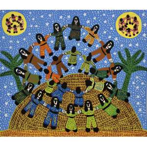<strong>POTEIRO, Antônio - Ciranda no Céu e na Terra</strong><br><br>serigrafia em cores impressa s/ papel, ass. inf. dir., tit. centro inf. e n. 49/120 inf. esq. - (1983) - catalogada na Galeria Bonino <br> MI 60 x 70 cm / ME 70 x 65 cm