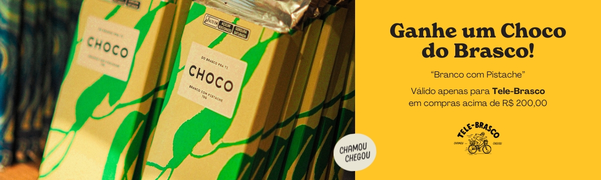 Compre R$ 200+ e ganhe um Choco Branco com Pistache