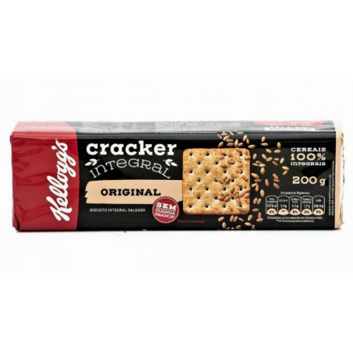 Biscoito Kelloggs Cracker Integral Original 200g
