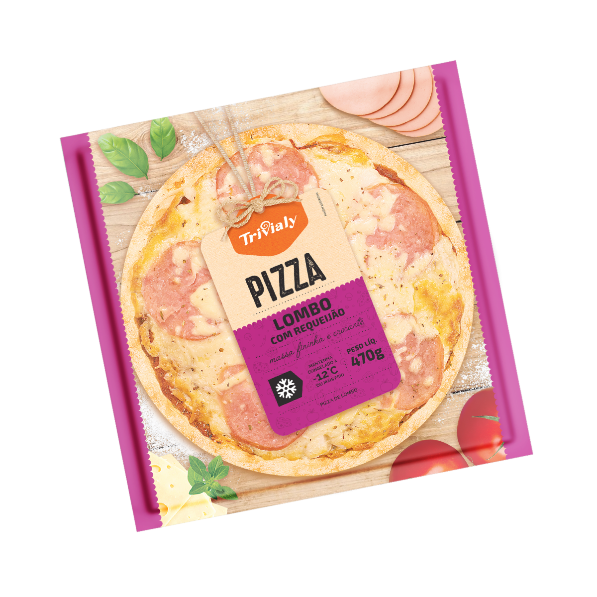 Pizza Trivialy Lombo 470g