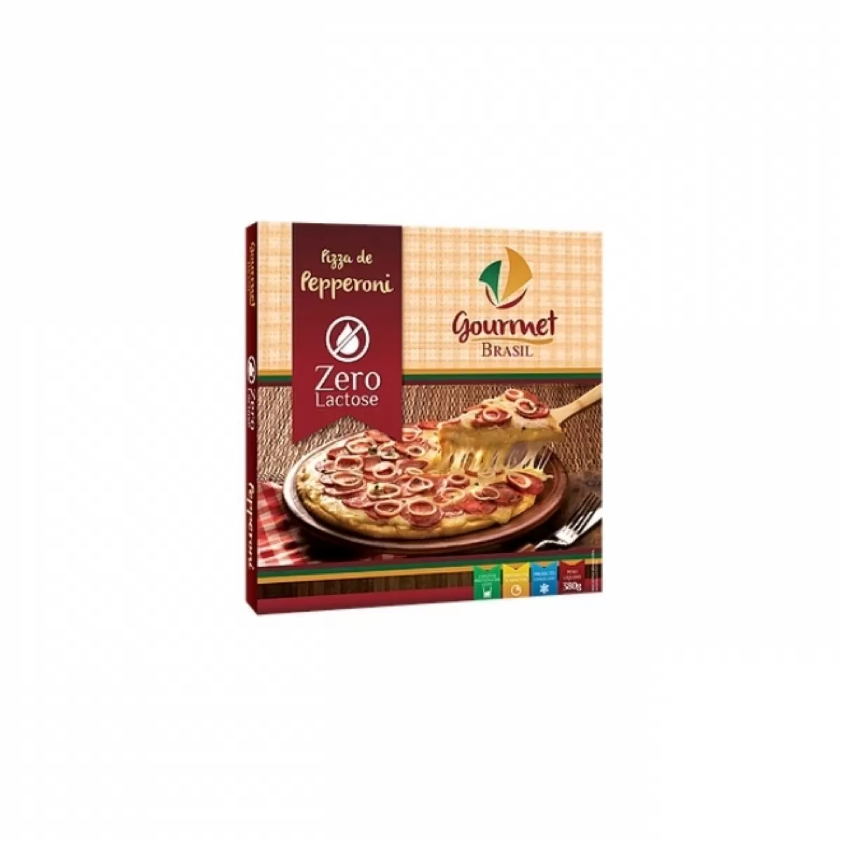 Pizza Gourmet Brasil Pepperoni Zero Lactose 380g