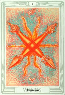 2 de paus - thoth tarot