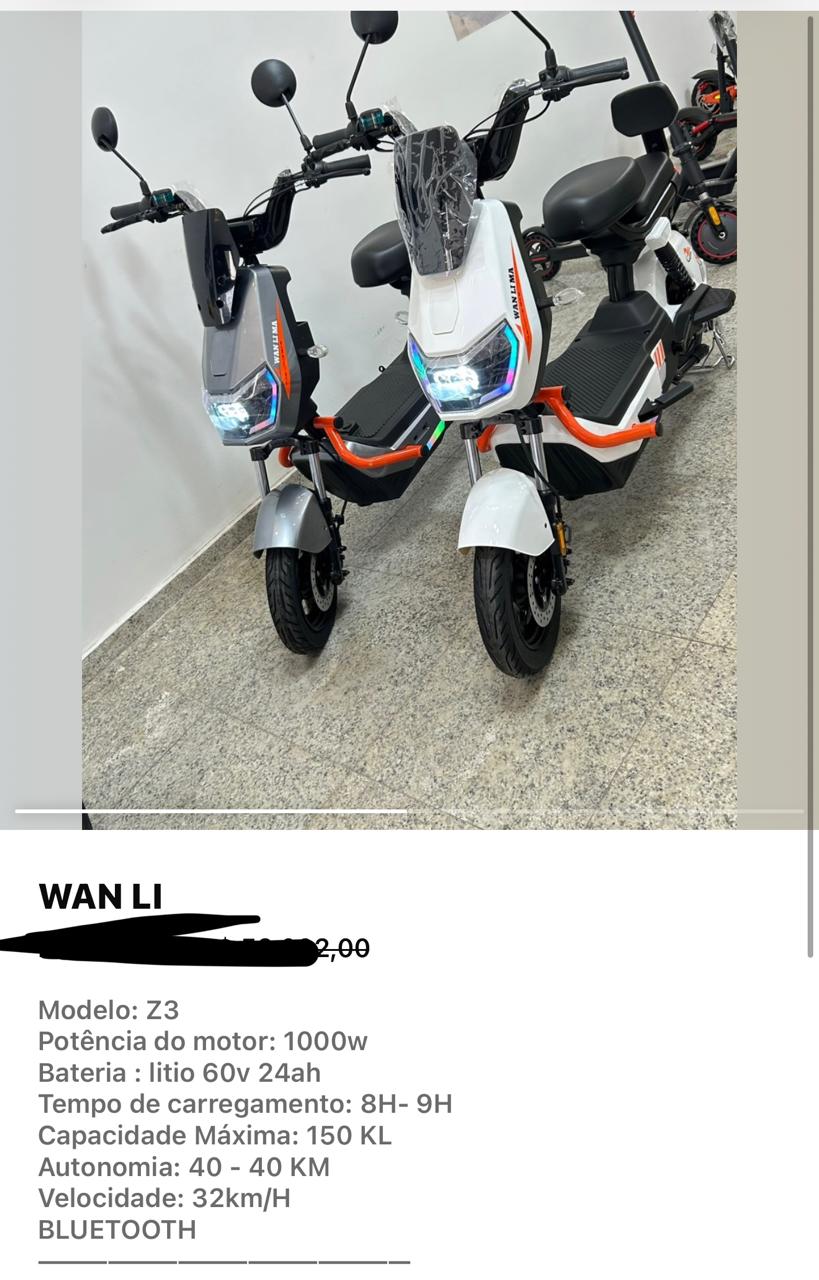 MOTO ELETRICA WAN LI-Z3