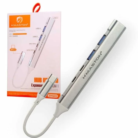 HUB 5 EM 1 PORTA USB/USB-C ZHQ22