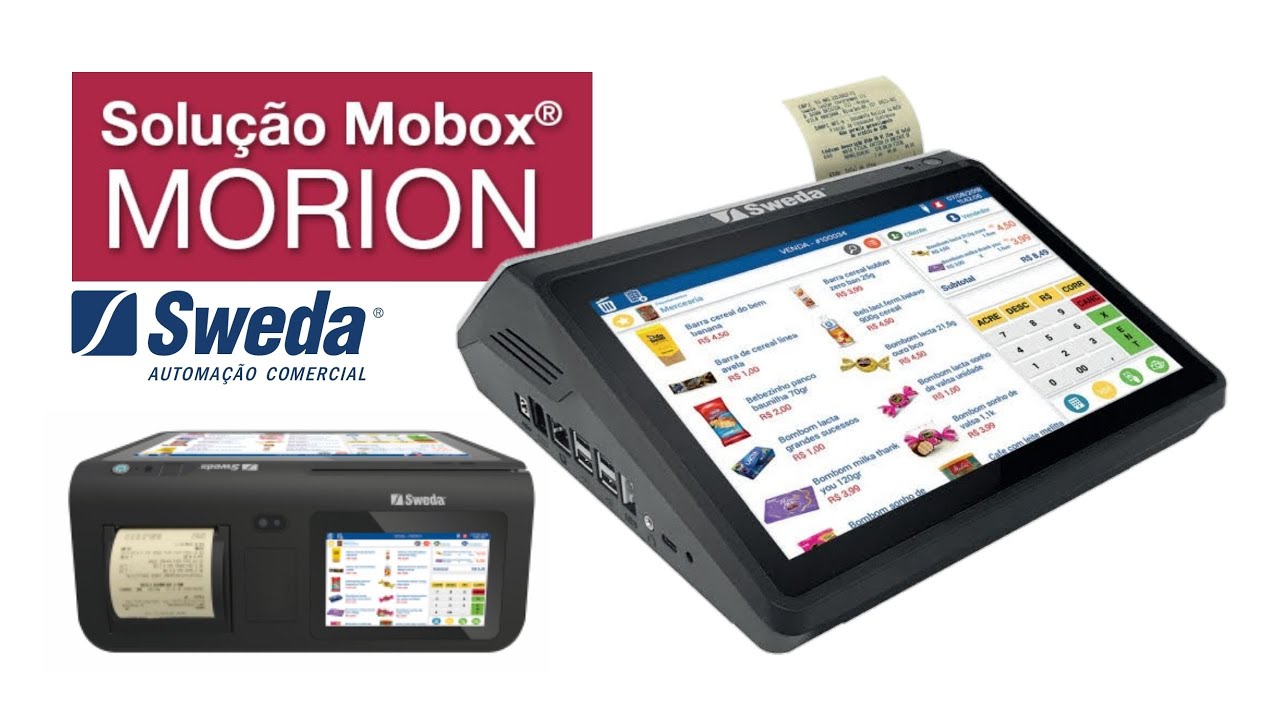 PDV Mobox Morion Sweda Com Impressora e Sistema de Vendas e Gestão