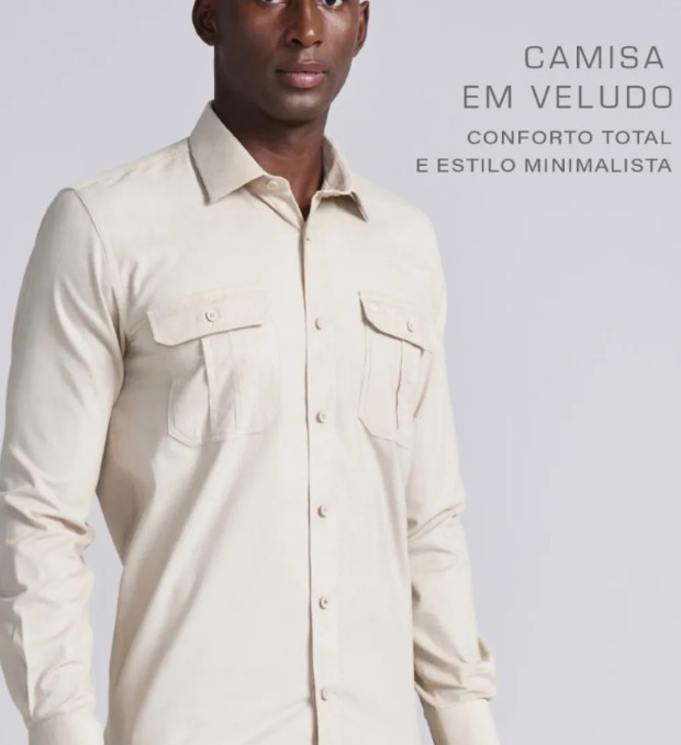 Camisa em Veludo