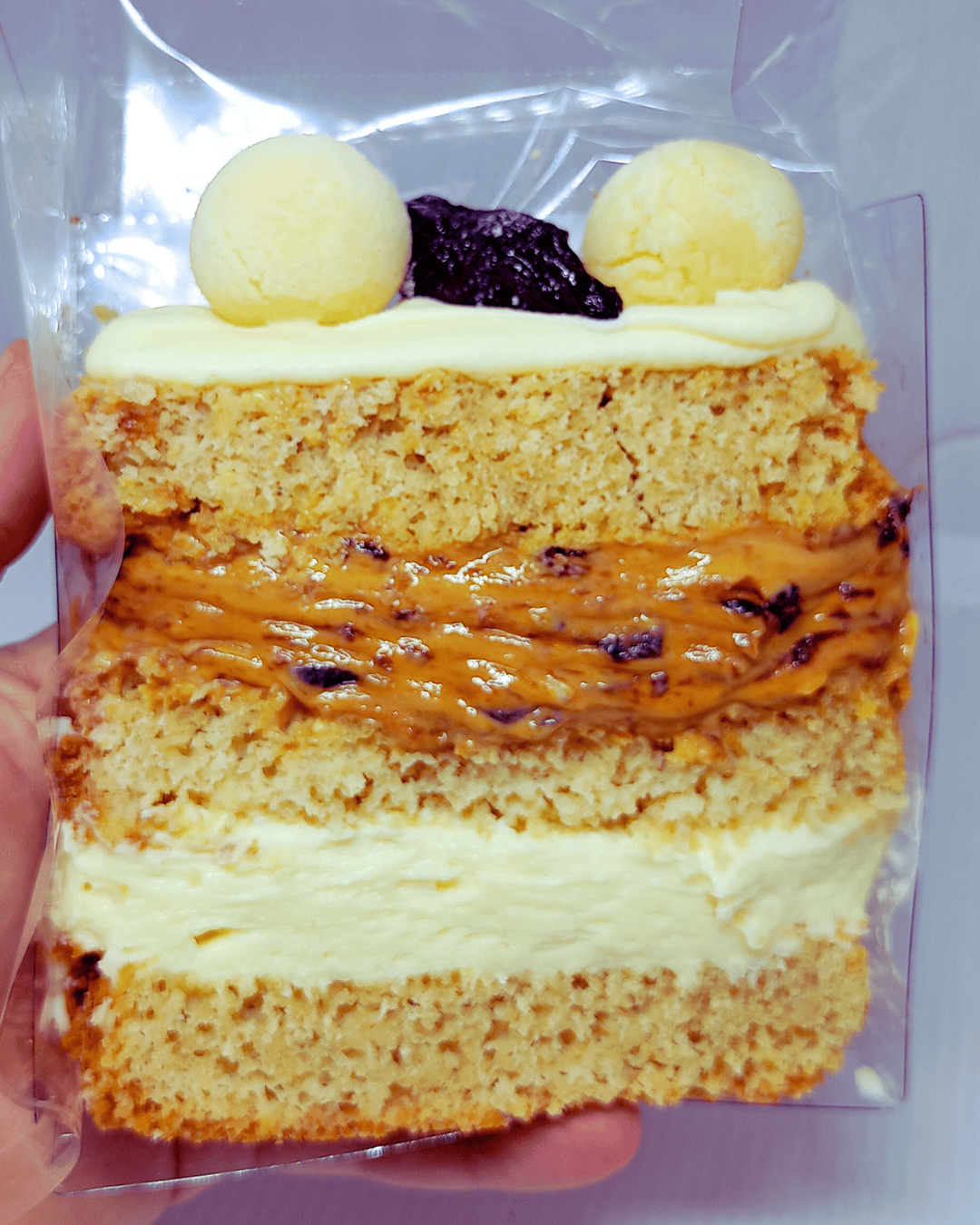 Slice cake de doce de leite com ameixas 250g