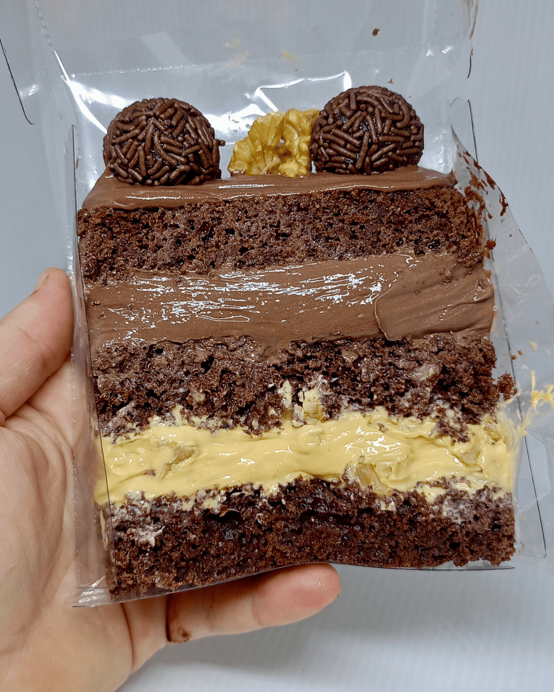 Slice Cake de Doce de Leite com Nozes 250