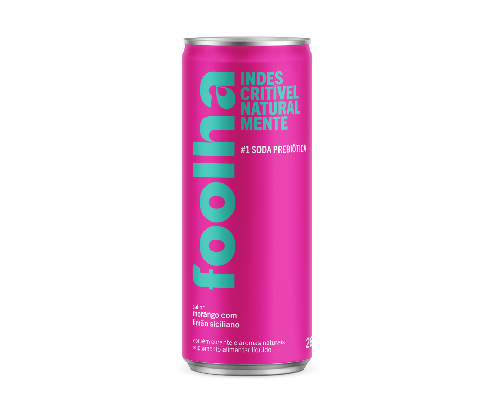 Folha - Bebida Prébiotica de Morango com Limão Siciliano 269 ML