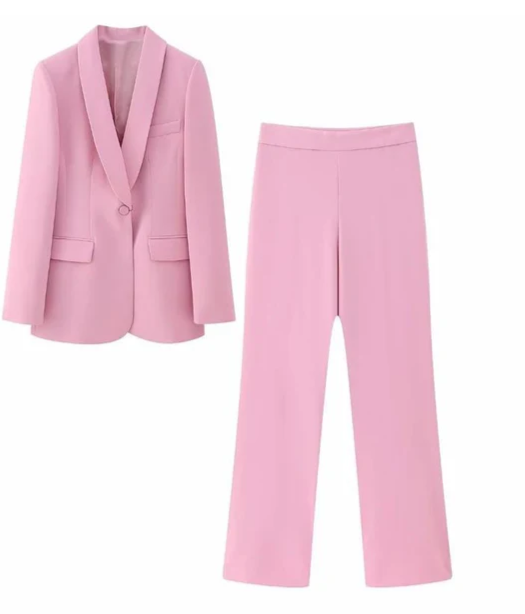 Conjunto Feminino Alfaiataria Blazer e Calça Capelani