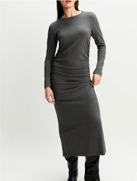 Vestido Malha Drapeado