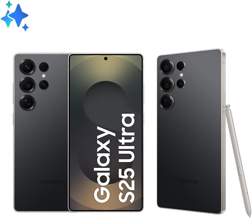 Samsung Galaxy S25 Ultra 5G, 512GB, 12GB RAM, Câmera Quádrupla de 200+50+10+50, Tela Grande de 6.9", Titânio Preto
