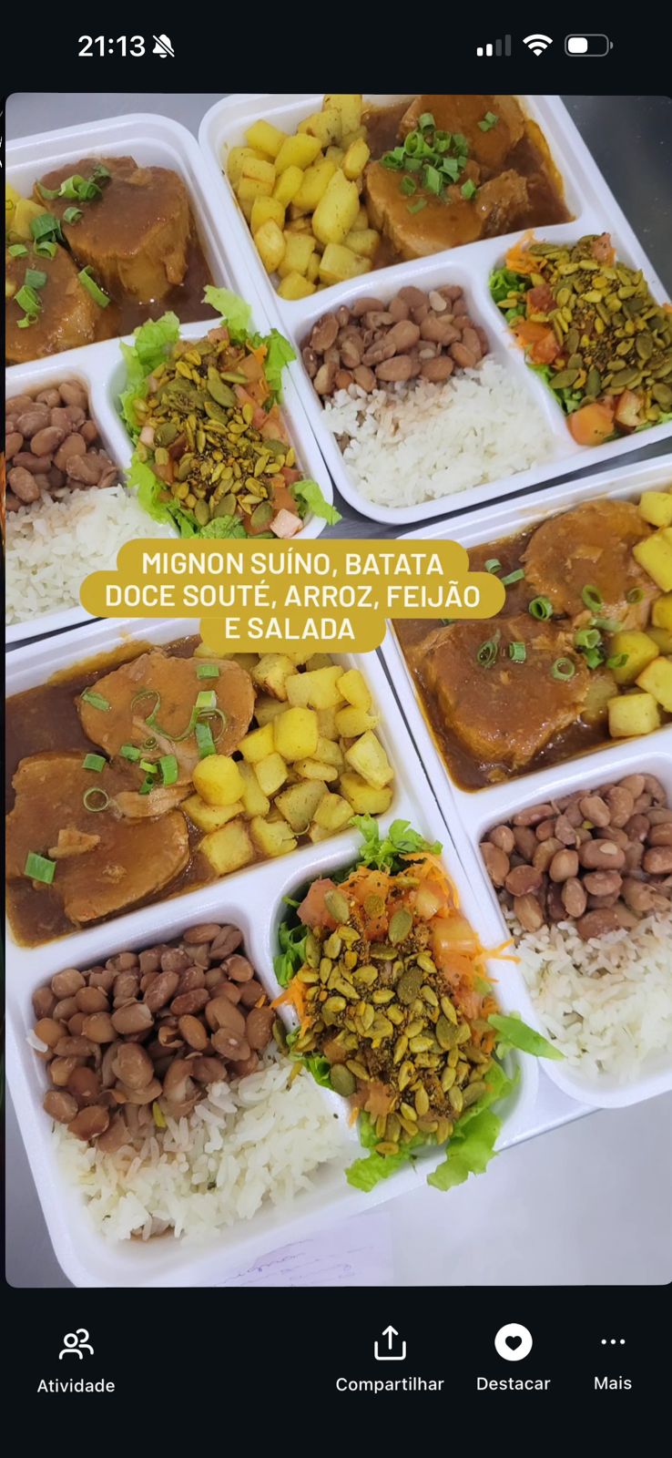 MARMITA DE ALMOÇO
