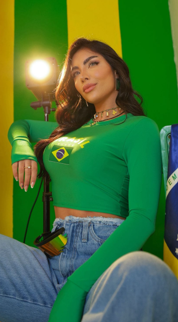 CROPPED BRASIL DEDINHO