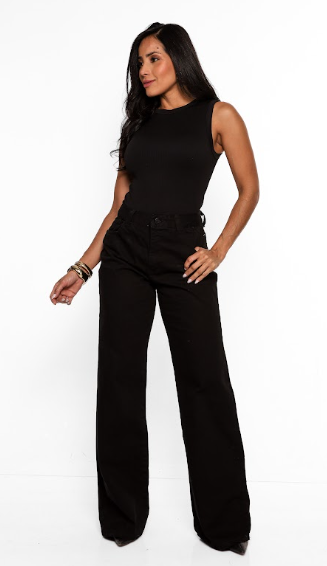 CALÇA WIDELEG PT PRETA NJ40044 NXO