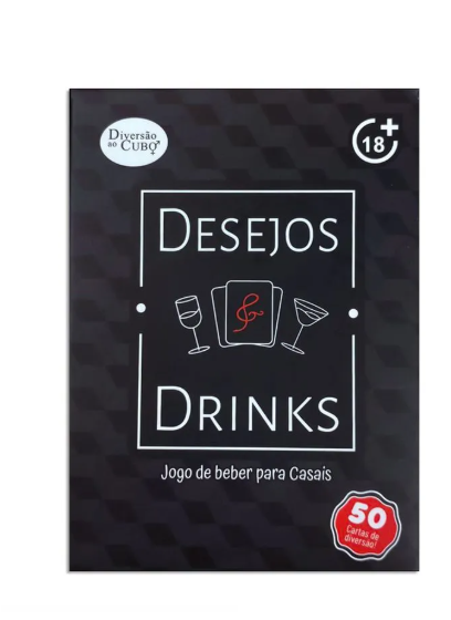 DESEJOS E DRINKS JOGO DE CARTAS DIVERSAO AO CUBO
