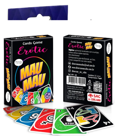MAU MAU JOGO DE CARTAS EROTICOS DIVERSAO AO CUBO