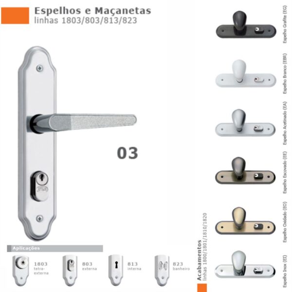 FECHADURA EXTERNA 20MM STAM