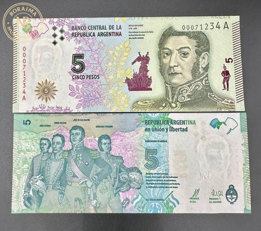 Cédula 5 pesos 2020 Argentina 🇦🇷