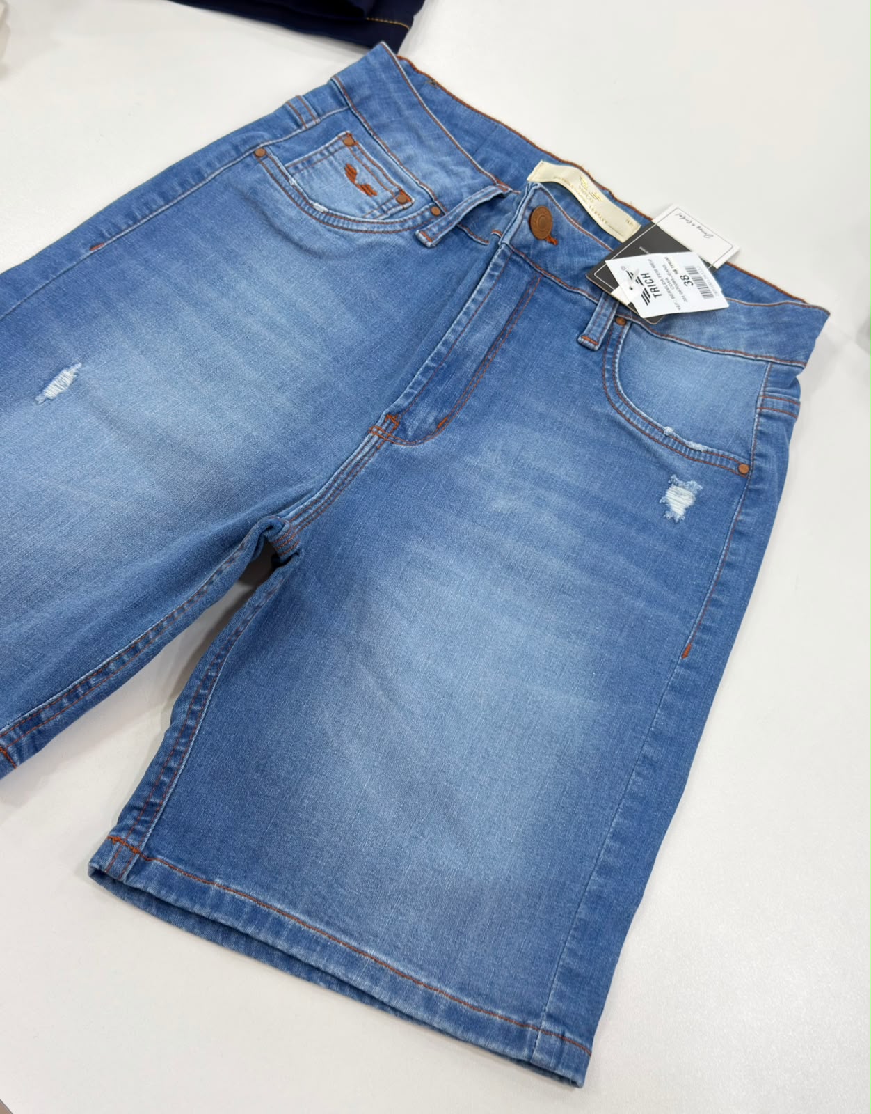 Bermuda Meia Coxa Jeans Trich 670084