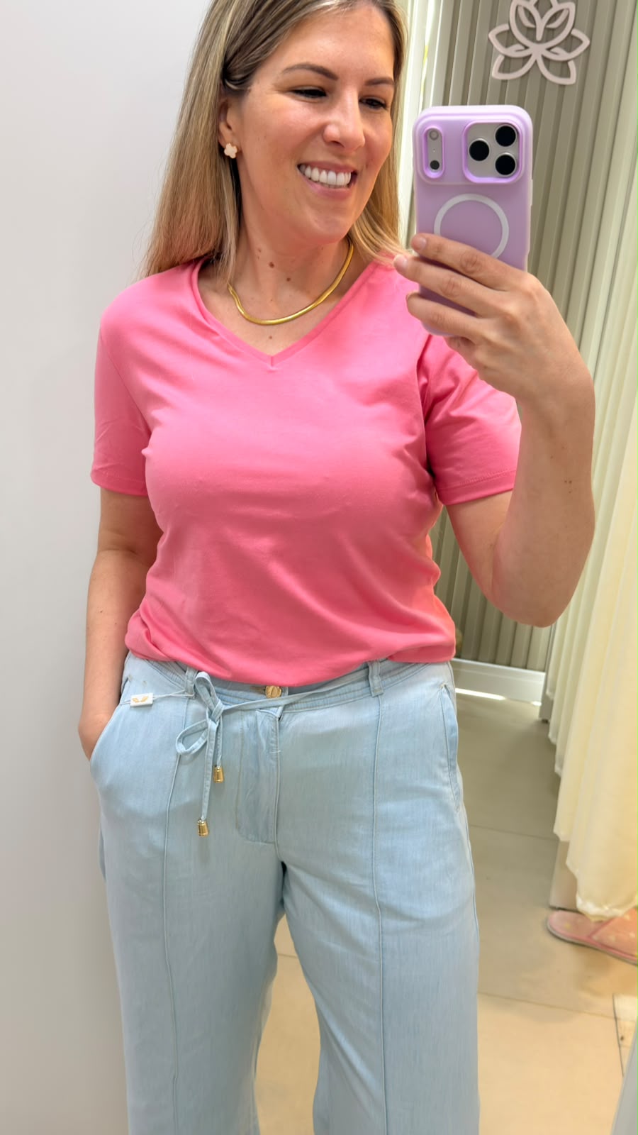Blusa decote V Malwee 4502