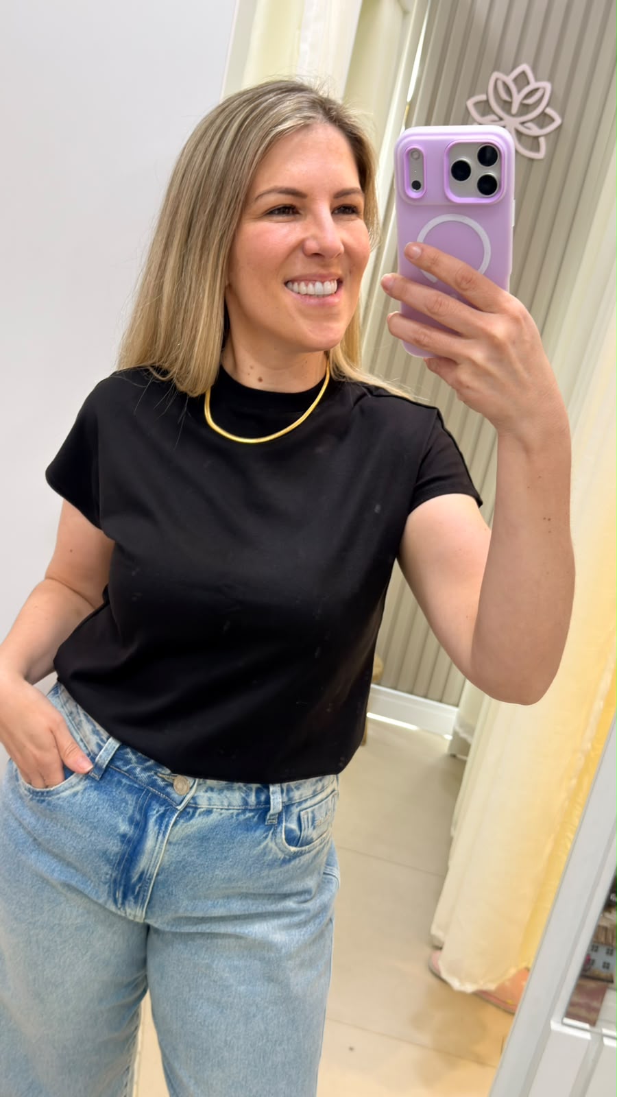 Blusa gola redonda Malwee 41987