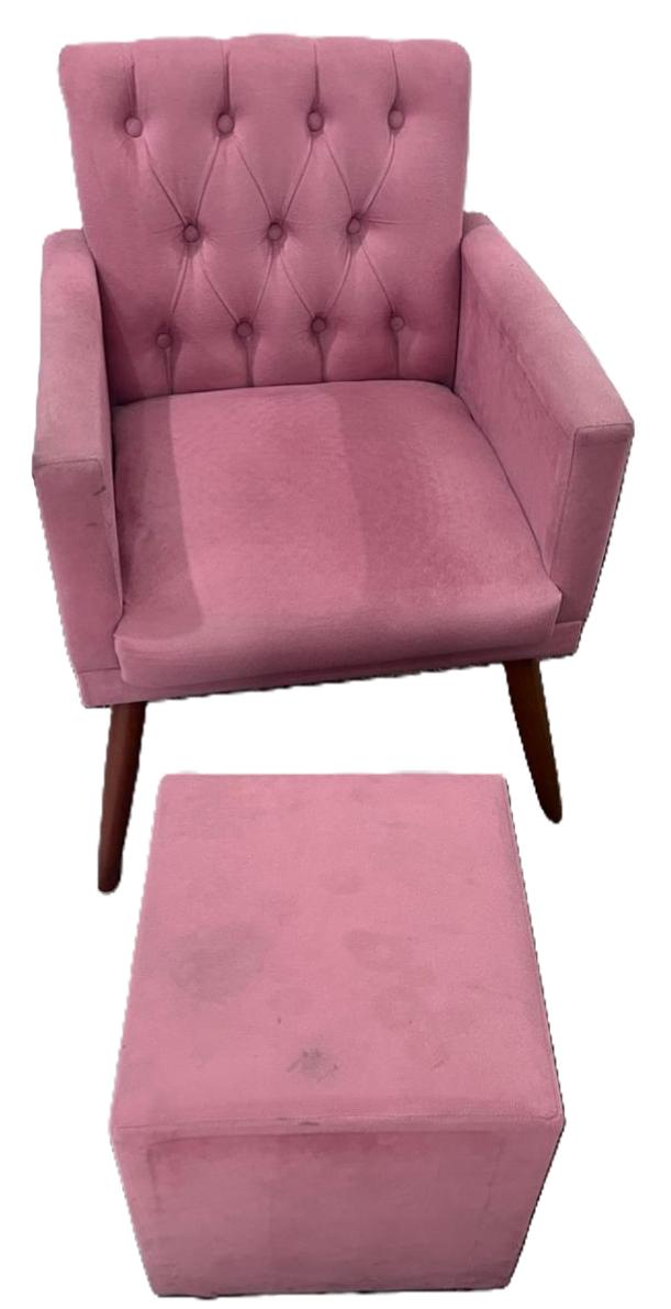 POLTRONA ROSA E PUF