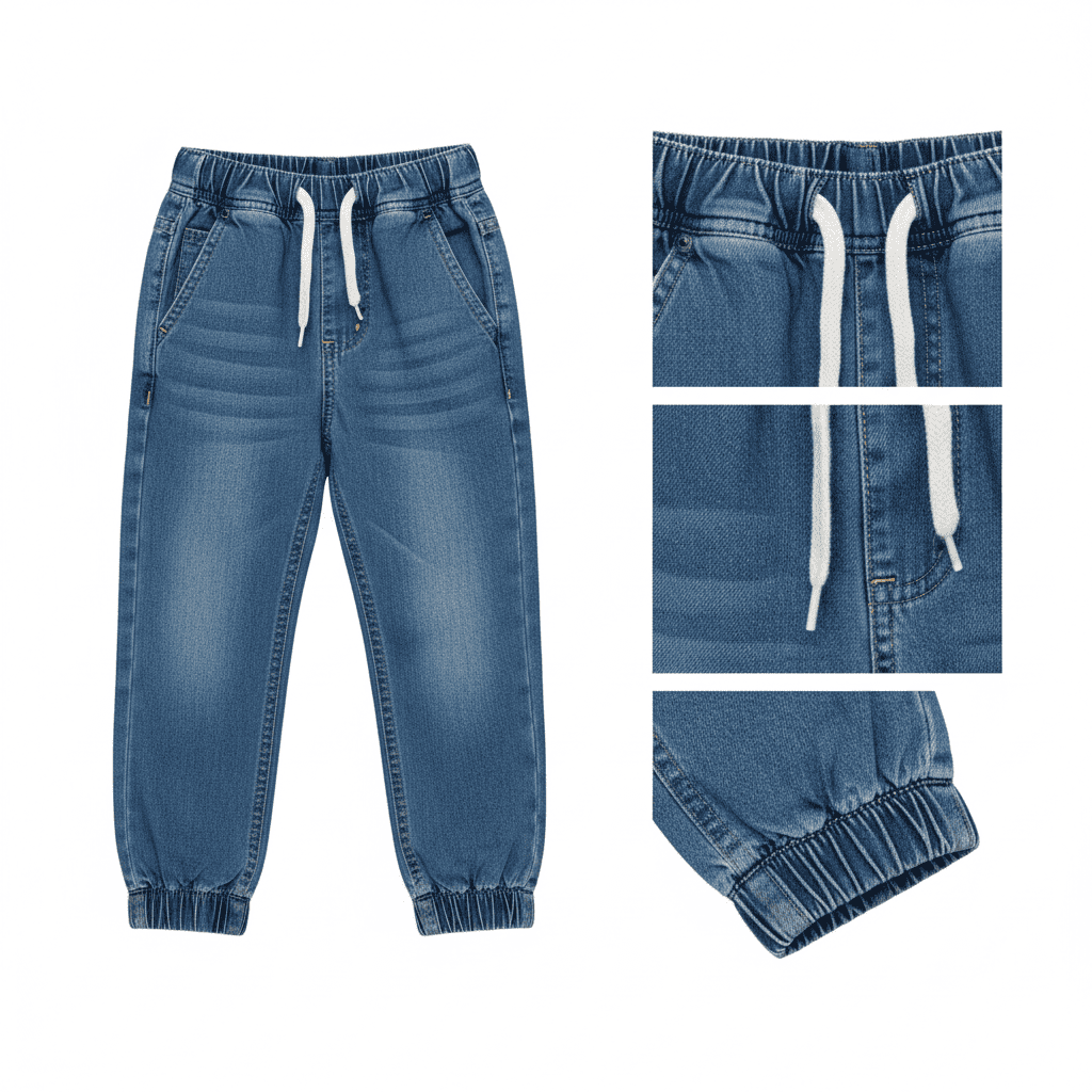 Calça Jogger Jeans Infantil Conforto Total