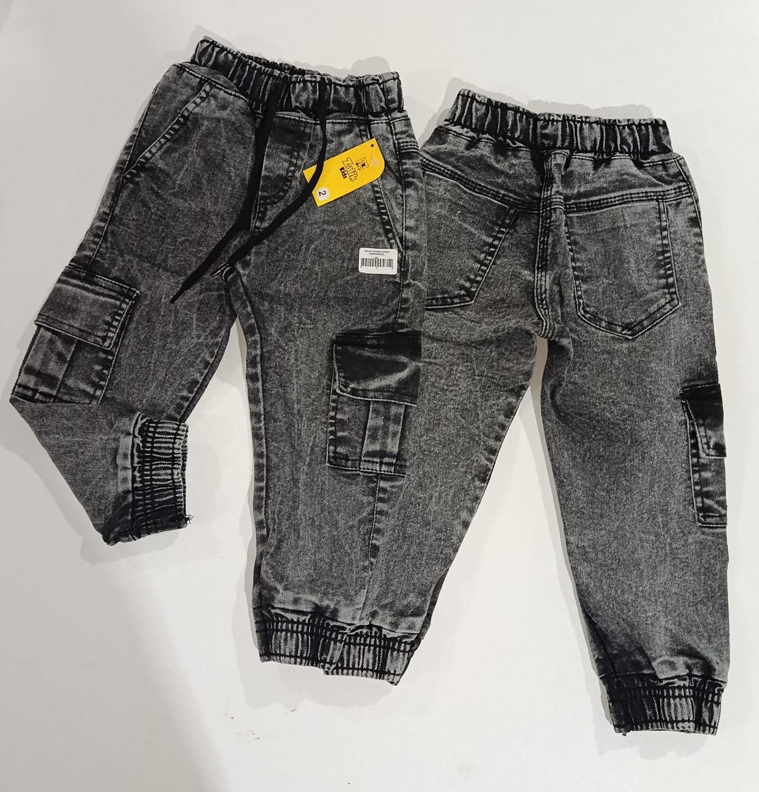 CALÇA JOGGER CARGO MARMORIZADA