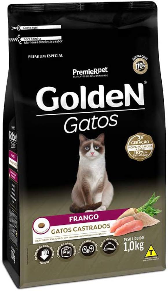 Ração Golden Gatos Castrados Frango /Kg