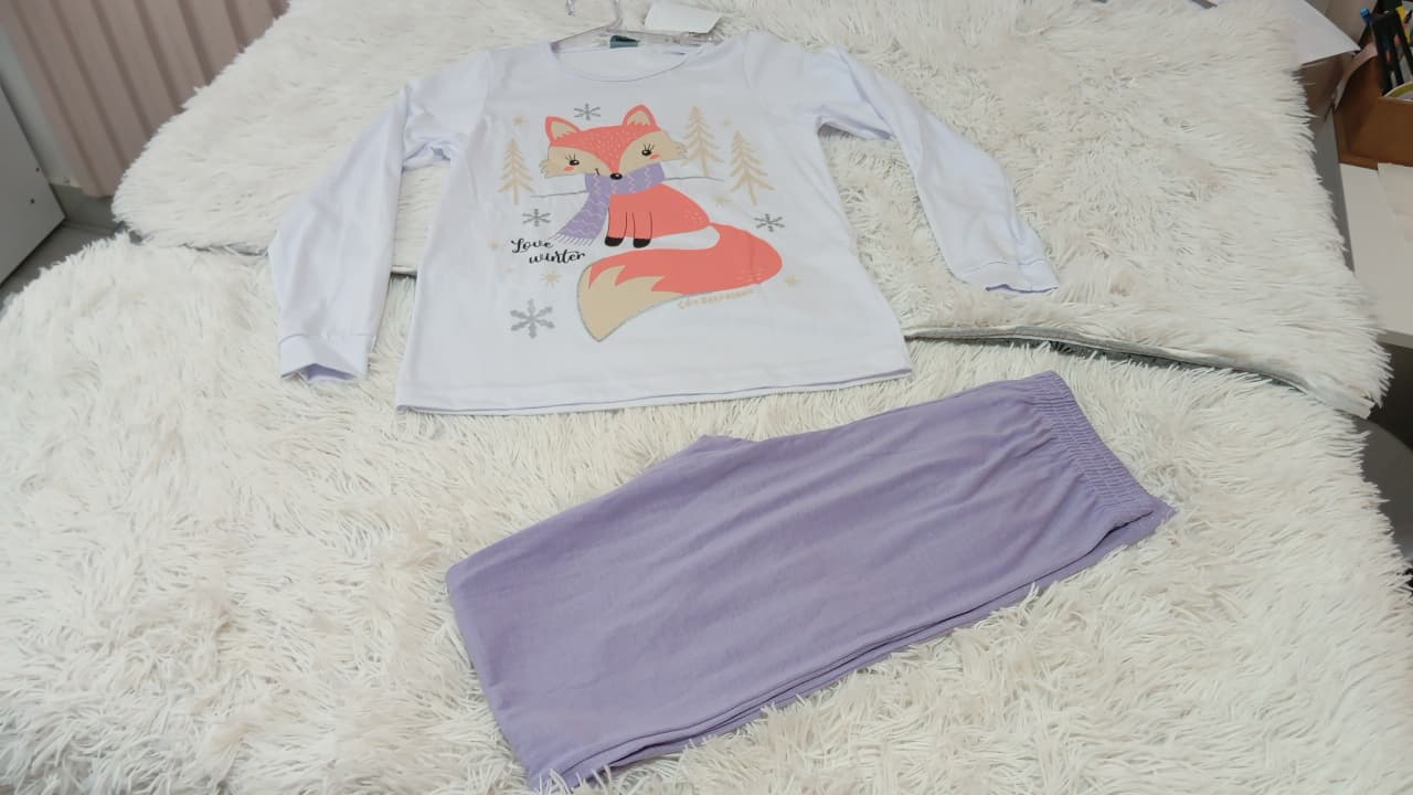 CONJUNTO PIJAMA FOX - TAM:12