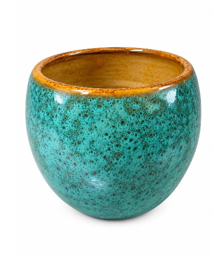 VASO ORQUIDEA AZUL AMBAR