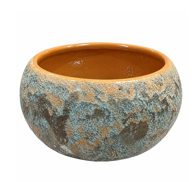 VASO LUNAR MARROM REDONDO