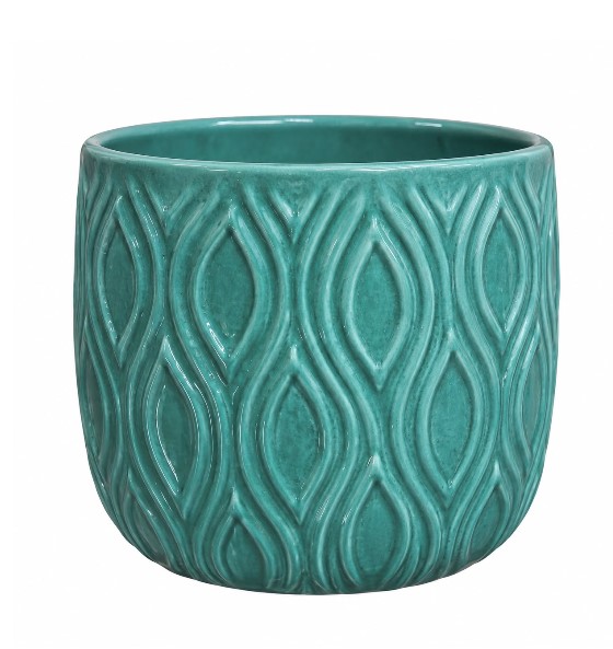 VASO ONDAS VERDE MAR
