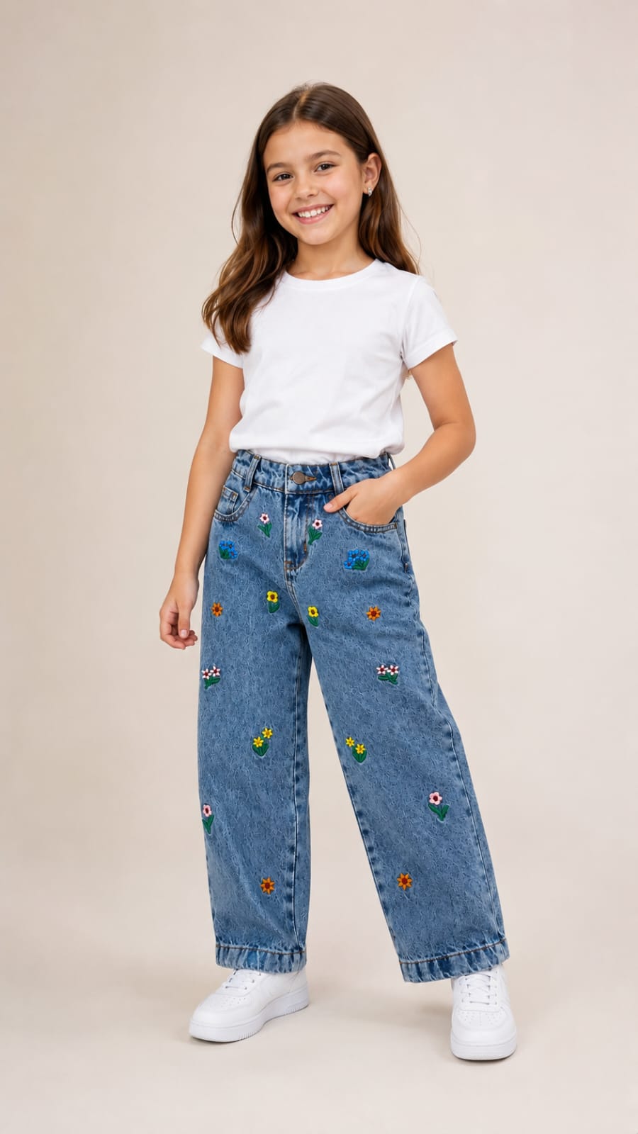CALÇA MOON JEANS BORDADA