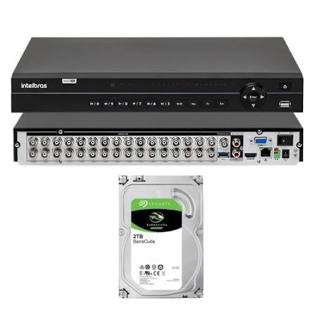 MHDX 1232 DVR 32 CANAIS INTELBRAS C/HD 2TB