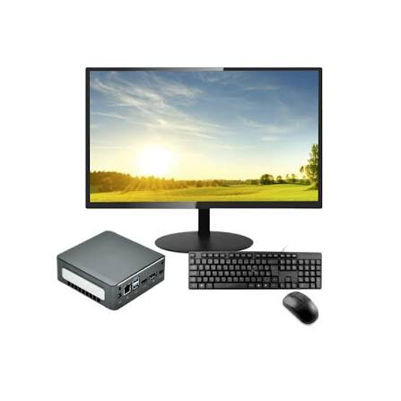 COMPUTADOR MINI COMPLETO (MONITOR-TOUCH, TECLADO E MOUSE)