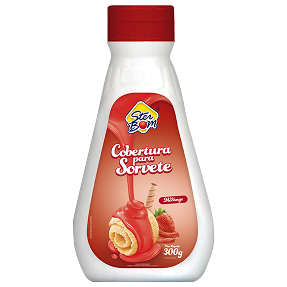 Cobertura morango 300g Sterbom