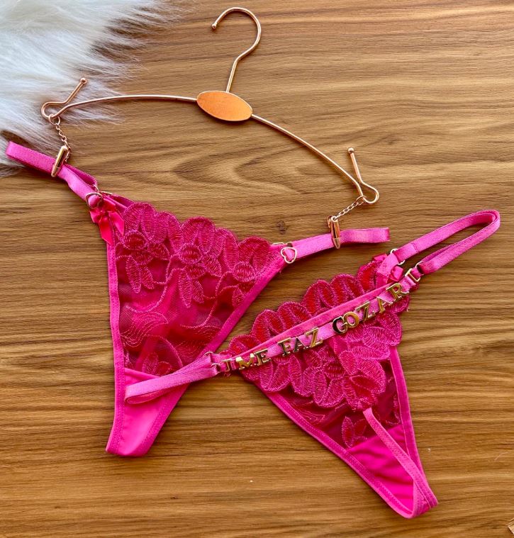 Fio borboleta personalizável pétala (sem letras) Cor Pink